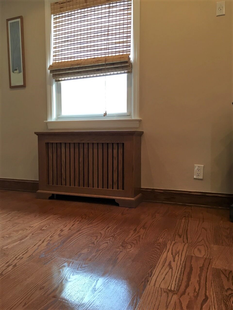 Red Oak Mission Radiator cover stained